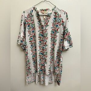 Matilda Jane Wish You Were Here Our Atlas Top Womens Size XS Floral Tunic